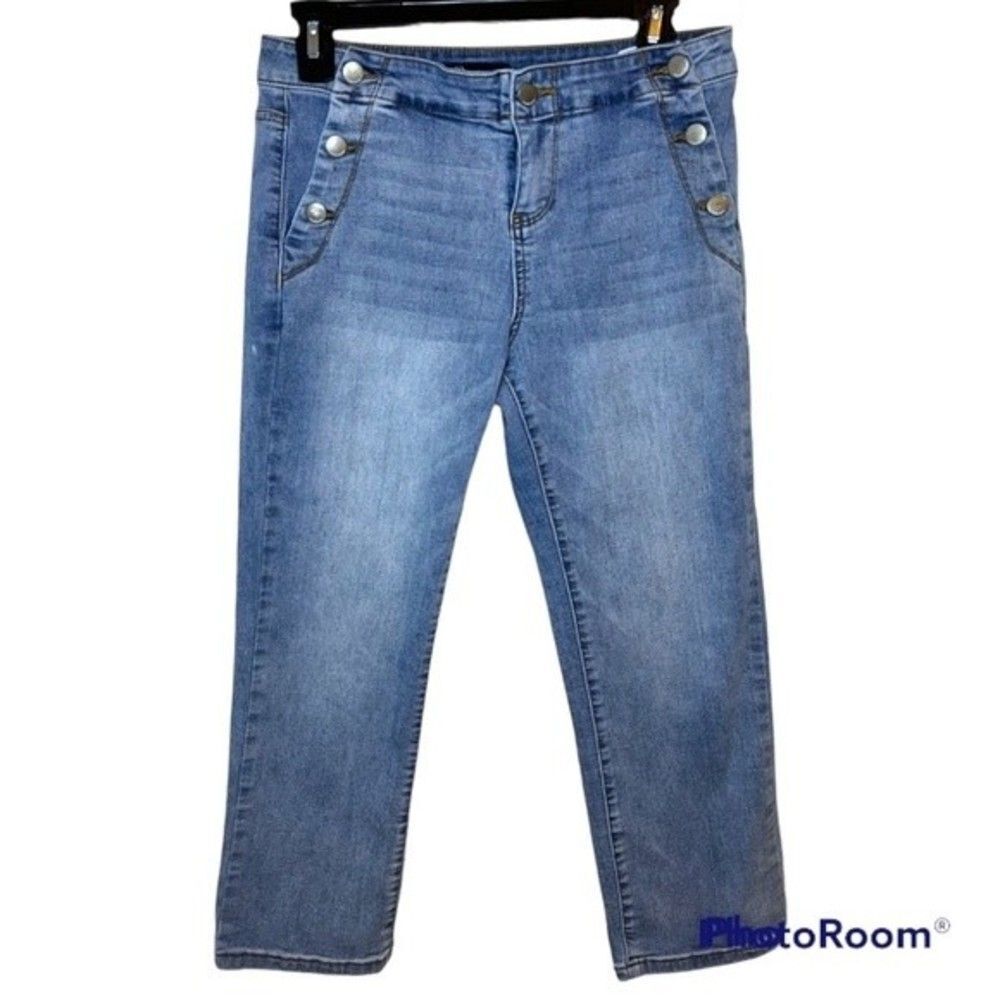 Versona Women’s Cropped Modern Blue Jeans Size 27